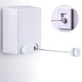thumbnail image 1 of HISOME Tendedero para Ropa, Tendedero retráctil de Acero Inoxidable con Área de Secado de 4M Estilo Extensible para Viajes de Negocios Tendedero de baño Cuerda Ajustable para Interiores y Exteriores Xemadio LKX-1357-2, 1 of 7