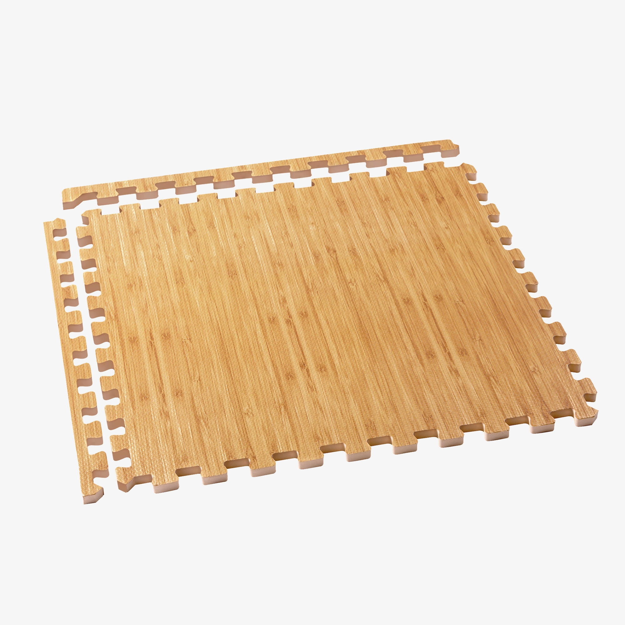 Light Bamboo We Sell Mats Forest Floor Grain Interlocking Foam Anti Fatigue Flooring 2x2 Tiles
