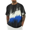 thumbnail image 1 of Tops para hombre, blusas y camisas de cuello redondo y manga corta para hombre, blusas casuales de moda con cuello redondo y manga corta, blusas para hombre, blusas de poliéster para hombre, 1 of 4