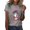 Light Gray, variant on Womens Pink Ribbon Breast Cancer Awareness T-Shirt Angel Wings Pink Ribbon Floral Print Short Sleeve Tops Casual Breast Cancer Graphic Crew Neck Tee