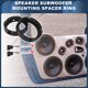 thumbnail image 2 of Anillo espaciador de altavoz Unique Bargains para tweeter, adaptador espaciador de altavoz para Volkswagen Golf MK4 2 juegos, 2 of 7