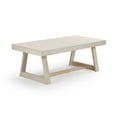 thumbnail image 3 of Classic Rectangular Coffee Table (48in x 24in / 1220mm x 610mm), White Sand Wirebrush, 3 of 6