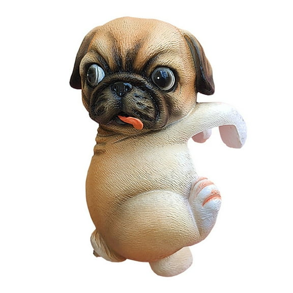 Resin Dog Figurine Hanging Flower Pot Decoration Garden Statue Outdoor Puppy Hugger Ornament Whimsical Plant Decor Weather-Resistant"}