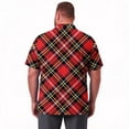 thumbnail image 4 of Domzest Men's Big and Tall Polo Shirts Short Sleeve Moisture Wicking Plus Size T Shirts Quick Dry Collared Plaid Golf Shirt Green 3XL, 4 of 6