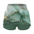 thumbnail image 5 of 2 In 1 Skorts Skirts for Women 2 In 1 High Waisted Tennis Skirt with Built-In Shorts Quick Dry for Athletic Gym Running Shorts with Liner Pockets,Green,M, 5 of 6