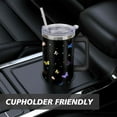 thumbnail image 5 of Butterfly Tumbler with Lid and Straw, Stainless Steel 40oz Tumbler with Handle, Butterfly Travel Coffee Mug Water Bottle, Butterfly Gifts Cups for Women and Girls, 5 of 6