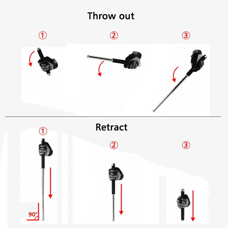 2×Climbing crutches Expandable 26/" Multifunctional Trekking Pole Telescopic