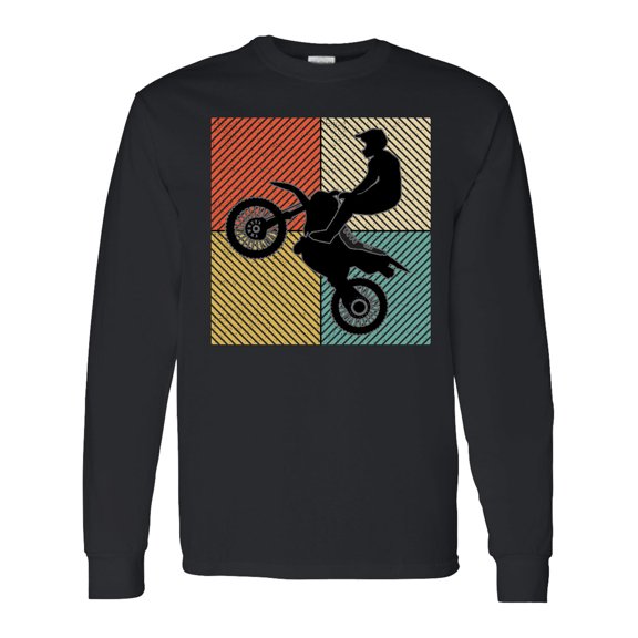 Inktastic Motocross Bmx Dirt Biking Long Sleeve T-Shirt