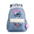 thumbnail image 1 of Lilo And Stitch-Mochila escolar para adolescentes y niños, morral de viaje de Color sólido, multifunción para ordenador portátil, 1 of 1