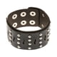 thumbnail image 2 of Brazalete ancho de cuero con tachuelas y remaches estilo punk retro gótico rock Negro, 2 of 9