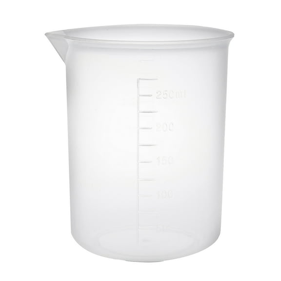 Transparent Measuring Cup Labs PP Graduated Beakers 250mL