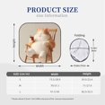 thumbnail image 3 of Saiise Relaxing Cat With Tea for Foldable Car Sun Shades (2-Pack) Offer Sun Protection with an Easy-fold Design for Convenient Windshield Shading-Small, 3 of 6
