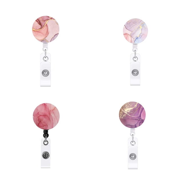 Badge ID Card Holder Universal Dress Fixation Convenient Hanging Decor Name Cards Clip Clothing Accessory Dressing Pendant Fixing Clips Ornaments Pink
