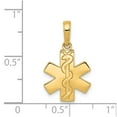 thumbnail image 3 of 14K Yellow Gold Charm Pendant 21 mm 13 Paramedic Emt Symbol, 3 of 3