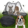 thumbnail image 2 of Dog Foldable Outdoor Transparent Pet Tent, Can Accommodate Portable Outdoor Pet Mosquito Net/tent, Dog Travel Outdoor Pet Cage, Garden Camping Travel Pet, 2 of 8