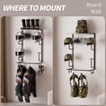 thumbnail image 3 of Soporte de pared para casco de moto OMISRUIS, color gris, 3 of 9