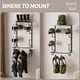thumbnail image 3 of Soporte de pared para casco de moto OMISRUIS, color gris, 3 of 9