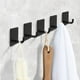 thumbnail image 2 of Adhesive Hooks Black Towel Hooks Heavy Duty Stick On Wall Door Cabinet Hook, 2 of 5