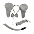 thumbnail image 4 of Conjunto de disfraz de elefante para niños, decoración de Halloween para fiestas de cosplay 4 piezas, 4 of 9