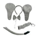 thumbnail image 4 of Kids Hairband Set de Orejas Disfraz Elefante para Niños con Diadema Nariz Cola Pajarita Tela Cómoda Reutilizable Adecuado para Fiestas Temáticas 4 piezas, 4 of 10