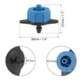 thumbnail image 2 of Emisor de gotero de compensación por presión Unique Bargains para riego por goteo de Césped del Jardín con conector de manguera de plástico Azul 1 GPH 50 unids, 2 of 5