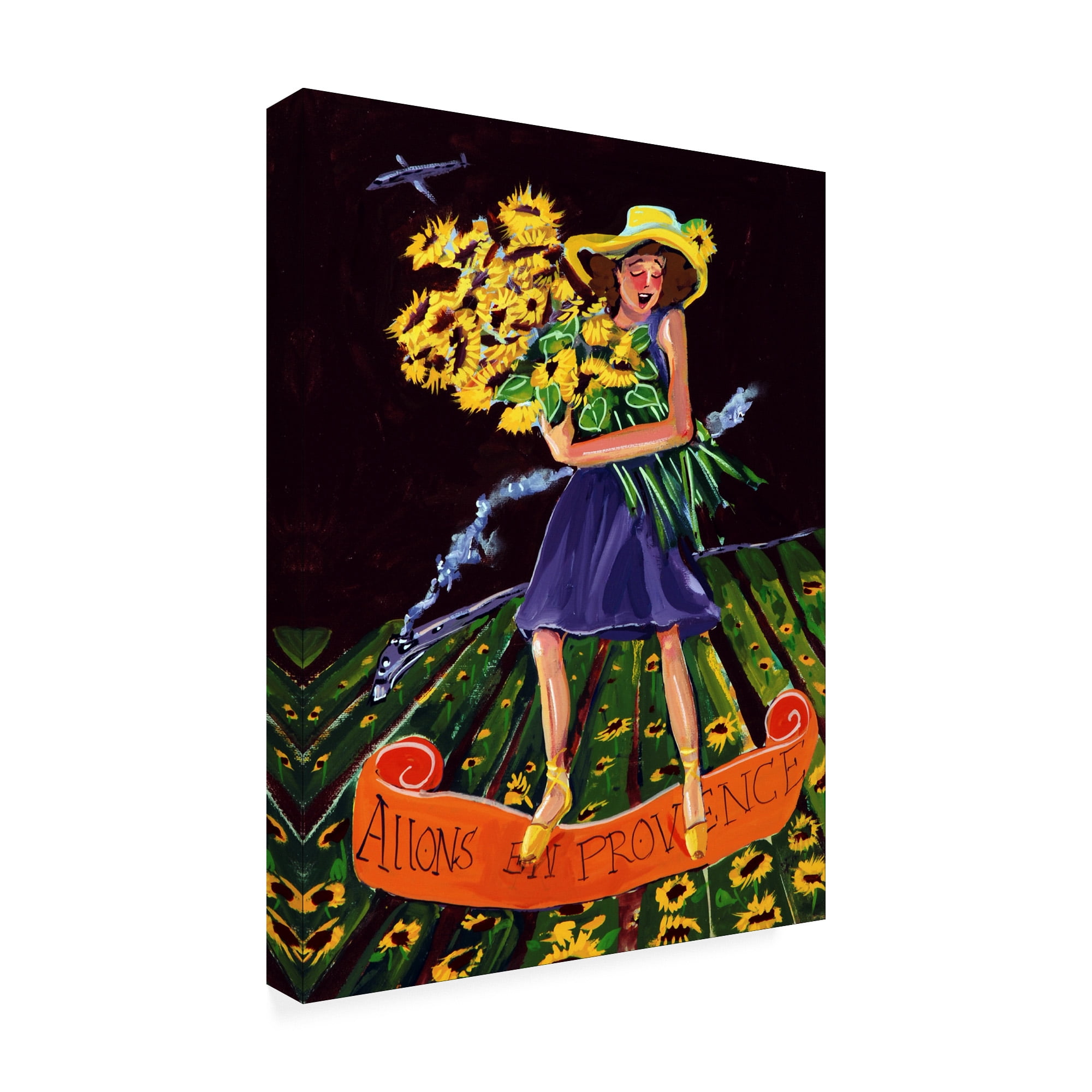 Trademark Fine Art 'Allons Au Provence' Canvas Art by Patricia A. Reed