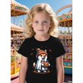 thumbnail image 1 of Cute Shiba inu & Pumpkin Drinks Beanie Halloween T-Shirt - Kawaii Cartoon Fall Graphic Tee, 1 of 6