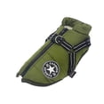 thumbnail image 1 of Chaqueta para perros grandes con arnés ropa de invierno cálida e impermeable para perros - verde XXL-dontodent Kuyhfg Sin marca, 1 of 4