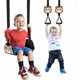 thumbnail image 1 of Columpio para niños JAMW con soporte de asiento para columpio infantil 110 libras cuerda ajustable negro 11.88.3, 1 of 5