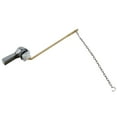 thumbnail image 3 of Toilet Flush Handle Repair Replacement Kit Zinc Alloy Tank Trip Lever with Chain, 3 of 7