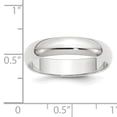 thumbnail image 3 of Primal Gold 14 Karat White Gold 5mm Half-Round Wedding Band Size 9, 3 of 8
