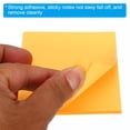 thumbnail image 4 of Uxcell 3" x 3" Fluorescent Sticky Notes, Self-Stick Note Pads 100 Sheets/Pad, Orange, 6 Pack, 4 of 5