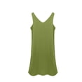 thumbnail image 4 of OSOLU Solid Color Women Elegant Casual Dress V-Neck A-Line Sleeveless Midi Dress With Satin Trim For Daily Wear Party Events Fashionable Sundress Dresses For Women 2025 Elegant Classy, 4 of 5