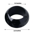 thumbnail image 3 of Efavormart 4 PCS Wholesale Black Acrylic Napkin Rings for Place Settings Wedding Receptions Dinner or Holiday Parties Tableware, 3 of 10