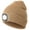 Camel Yellow, variant on Beanie with a Light, Ideal Christmas Stuffers Gifts for Men, USB Lighted Knitted Cap Fluorescent Yellow