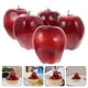 thumbnail image 2 of 5pcs artificial rojo delicioso manzanas decoraciones realistas falsas de manzana roja falsa deliciosa, 2 of 5