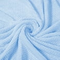 thumbnail image 4 of Exclusivo Mezcla Waffle Textured Extra Large Fleece Blanket, Super Soft and Warm Throw Blanket for Couch, Sofa and Bed (Light Blue, 50"x70")-Cozy, Fuzzy and Lightweight, 4 of 9