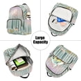 thumbnail image 5 of FORMRS Mini Backpack Purse for Women Travel Daypack Casual Shoulder Bag, Green Deer, 5 of 7