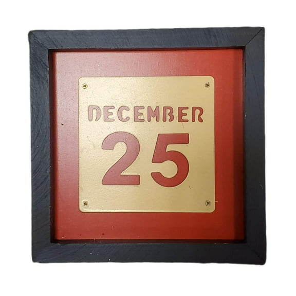Ashland Christmas Wall Decor 7x7" December 25