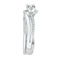 thumbnail image 4 of KATARINA Diamond Twist Bridal Engagement Ring with Matching Band in 14K White Gold (1/2 cttw), 4 of 6