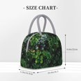 thumbnail image 2 of Vsdgher Lush Foliage Green Plant Print Insulated Lunch Bag Simple Bento Cooler Bag Lunch Tote Bag , Suitable for picnics, school, work, 2 of 6