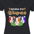 thumbnail image 4 of Inktastic Guinea Pig Whisperer Women's V-Neck T-Shirt, 4 of 5