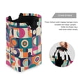 thumbnail image 3 of Yayeee Freestanding Laundry Hamper with Handle Collapsible Large Storage Basket for Clothes, Orange Geometric, 3 of 7