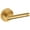 Lifetime Satin Brass, variant on Baldwin 5138190PASS 5138 Passage Door Lever Set - Black