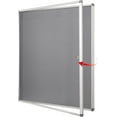 thumbnail image 1 of Fabric Bulletin Board Enclosed WallMounted Display Case for Office Classroom Home x(xA), 1 of 9