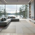 thumbnail image 2 of ODIKA 8'x10' Washable Area Rug Durable, Non-Slip Ivory Cream Solid Contemporary Minimalist Subtle Gradient Cashmere for Living Room, Under Sectional, Family, 2 of 7