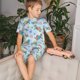 thumbnail image 4 of Balery Colorful Sea Turtle Conjunto de Pijama Infantil de Manga Corta con Estampado – Ropa de Dormir de Algodón Suave-3X-Large, 4 of 6
