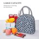 thumbnail image 5 of Easygdp black Skull white Bolsa de Almuerzo Insulada Grande, Forro de Aluminio, Diseño Espacioso, a Prueba de Fugas, Ideal para Trabajo, Picnics, Viajes y Actividades al Aire Libre, 5 of 6