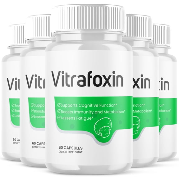 Vitrafoxin Advanced Nerve Health Support Pills Natural Vitamin Supplement Vitra Foxin 300 Capsules