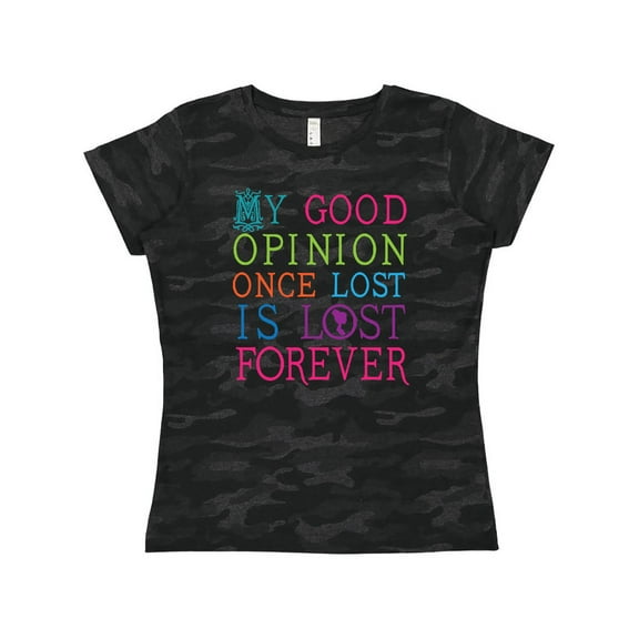 Inktastic Jane Austen Good Opinion Quote Gift Women's T-Shirt